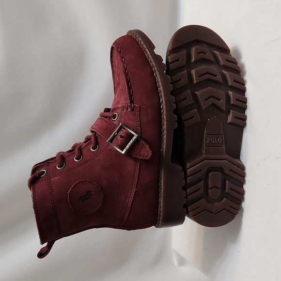 Polo Ralph Lauren Ranger Hi II Leather Boots (Boys Size 1) - Picture 5 of 16